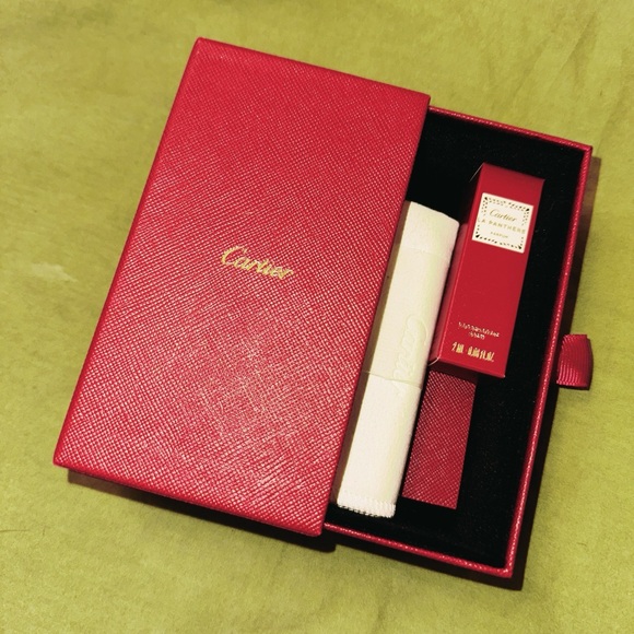 CARTIER Jewelry Box RARE NEW France Black Velvet Drawer & Bag - NWT - Picture 7 of 12